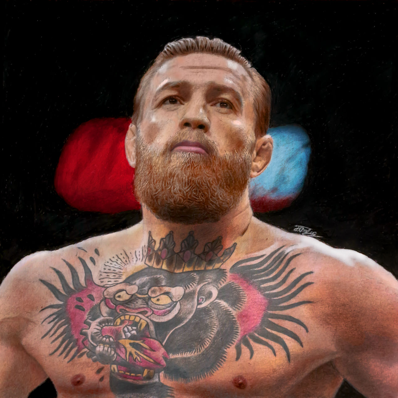 Conor McGregor Portrait Drawing