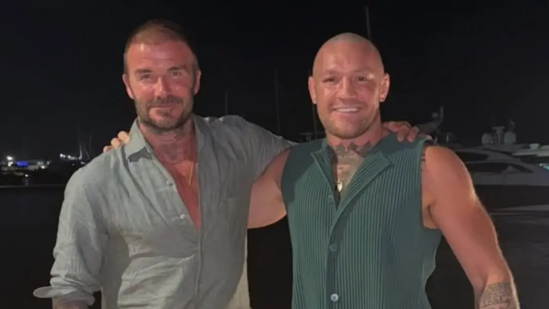 UFC fans spot strange detail in Conor McGregor photo with David Beckham